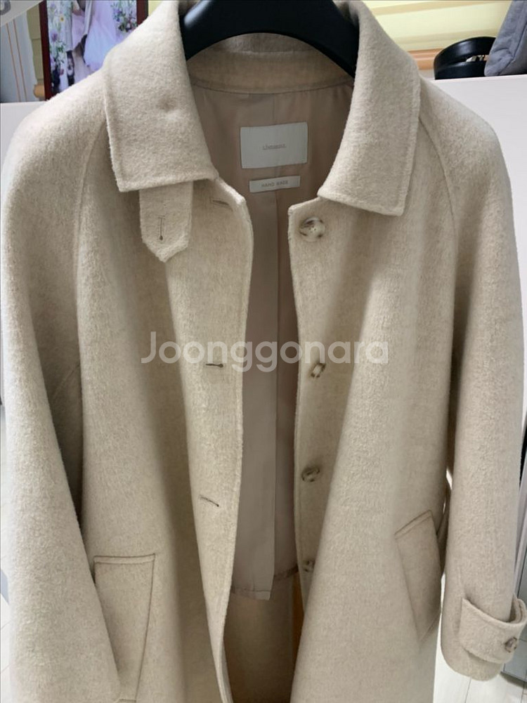 링서울 핸드메이드 울 트렌치 코트 옐로우베이지s--8