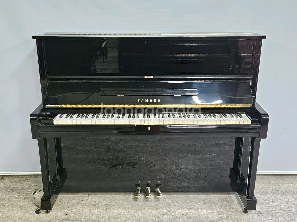 야마하피아노 U-1블랙 made in japan--0