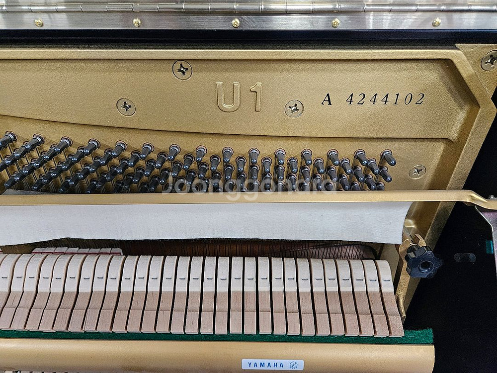 야마하피아노 U-1블랙 made in japan--6