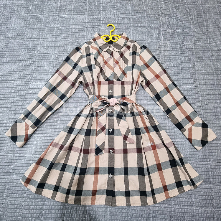 닥스키즈 여아 체크 원피스--0