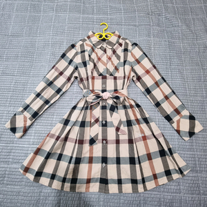 닥스키즈 여아 체크 원피스