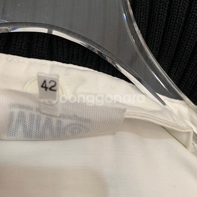 42 MM6 메종 마르지엘라 니트 리브 카라 블랙 코트--6