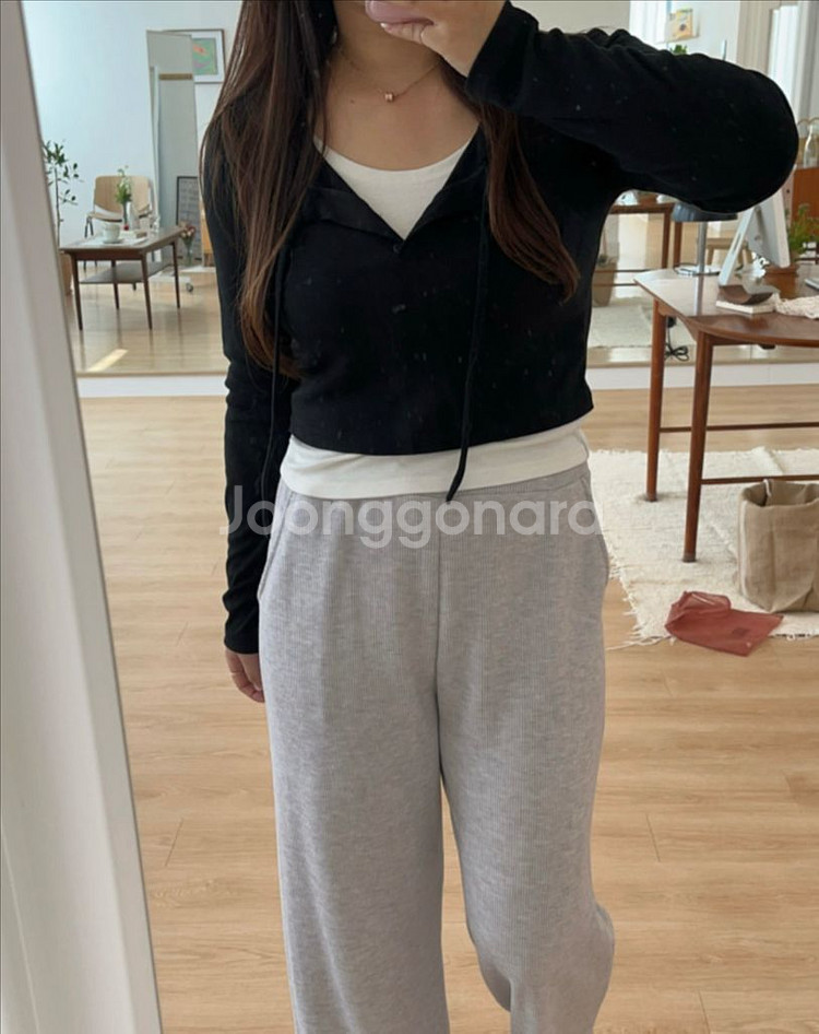 하티66 코지 레이어드 티셔츠 새상품--0