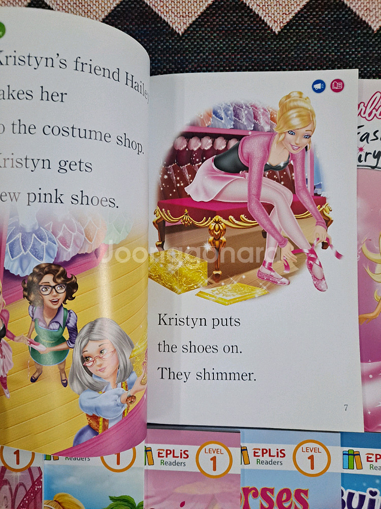 바비 리더스북 레벨1단계,2단계 세이펜버전--2