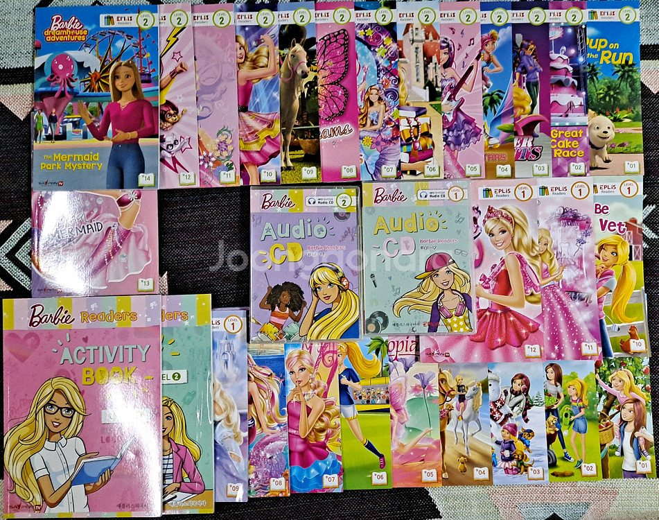 바비 리더스북 레벨1단계,2단계 세이펜버전--0