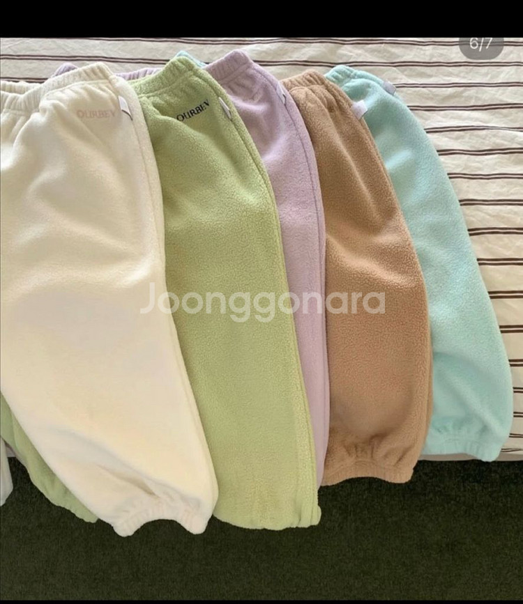 ourbev 아베브 플리스 조거 팬츠 아이스민트 2XL--3