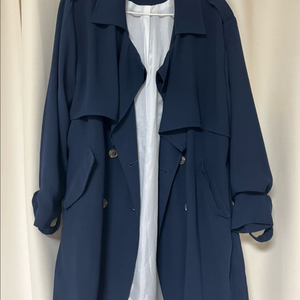 네이비 트렌치 코트
