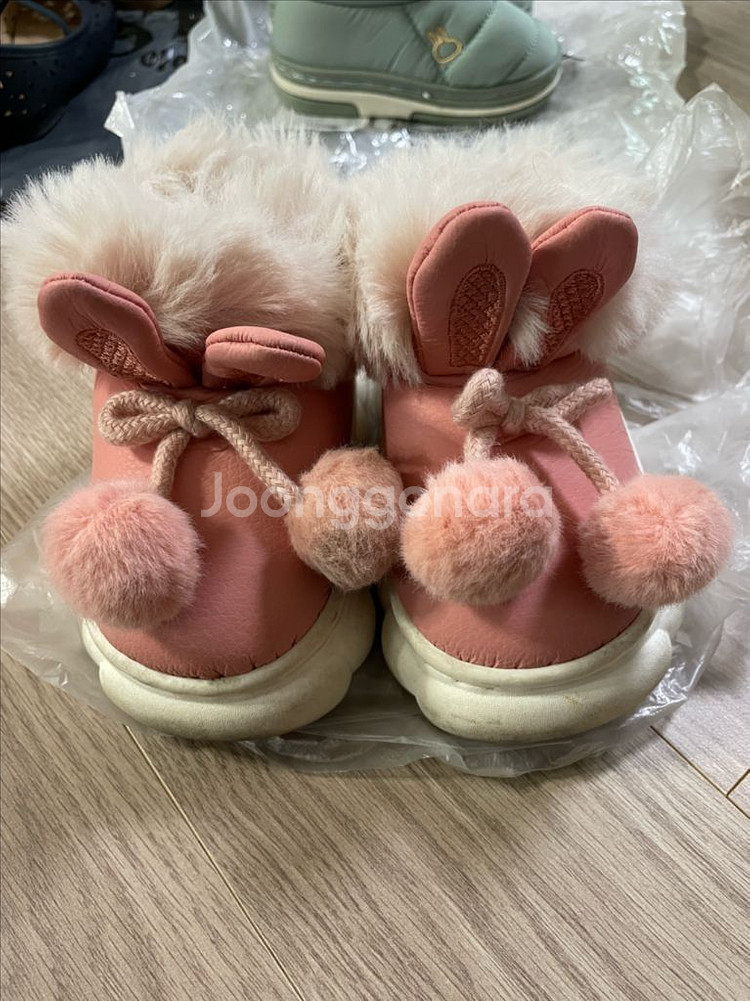 여아 겨울 털부츠 / 140사이즈--0