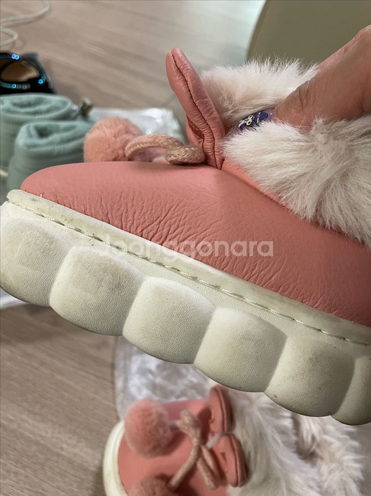 여아 겨울 털부츠 / 140사이즈--3