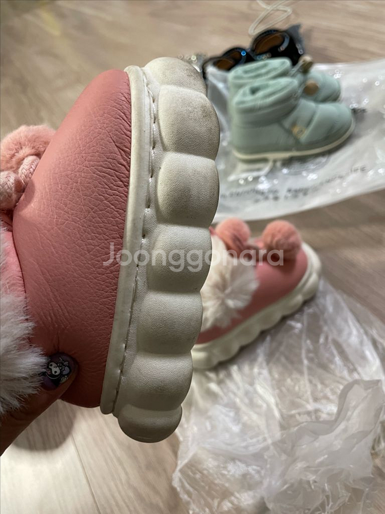 여아 겨울 털부츠 / 140사이즈--9