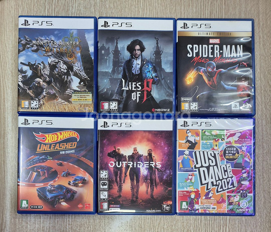 ps5 몬헌 와일즈 마일즈모랄레스 핫휠언리쉬드 아웃라이더스 저스트댄스2021--0