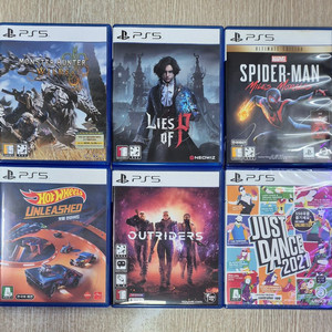 ps5 몬헌 와일즈 마일즈모랄레스 핫휠언리쉬드 아웃라이더스 저스트댄스2021