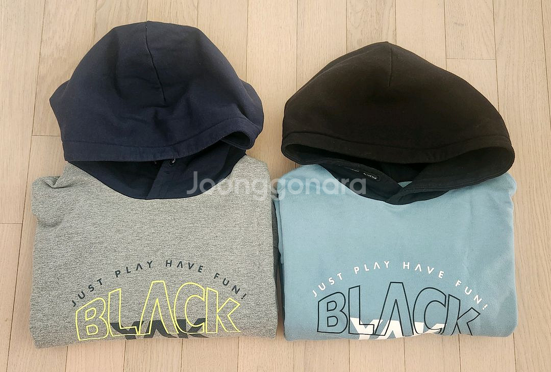 블랙야크키즈 기모 후드티 2벌 175사이즈--0