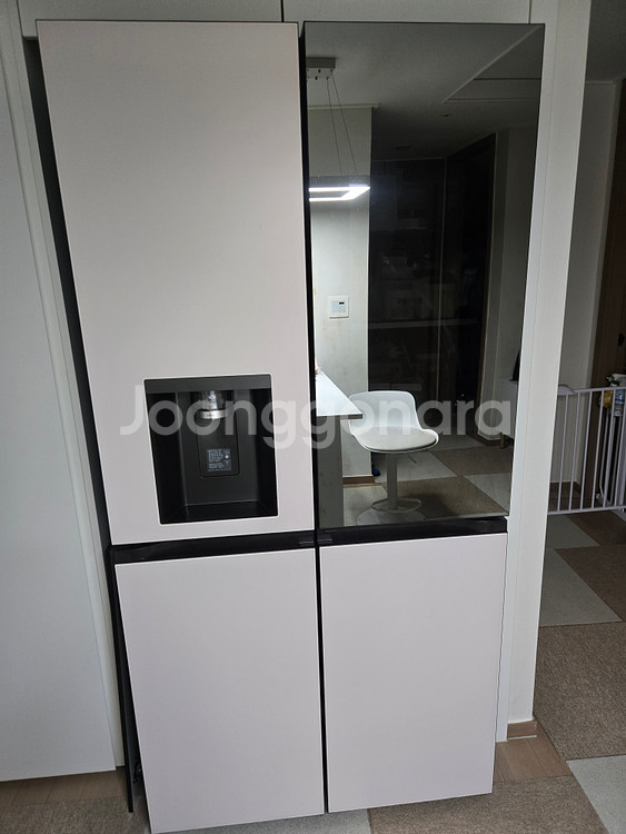 LG 오브제 얼음정수기 냉장고 미스트베이지 판매합니다--0