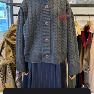 비비안웨스트우드 케이블 니트 가디건