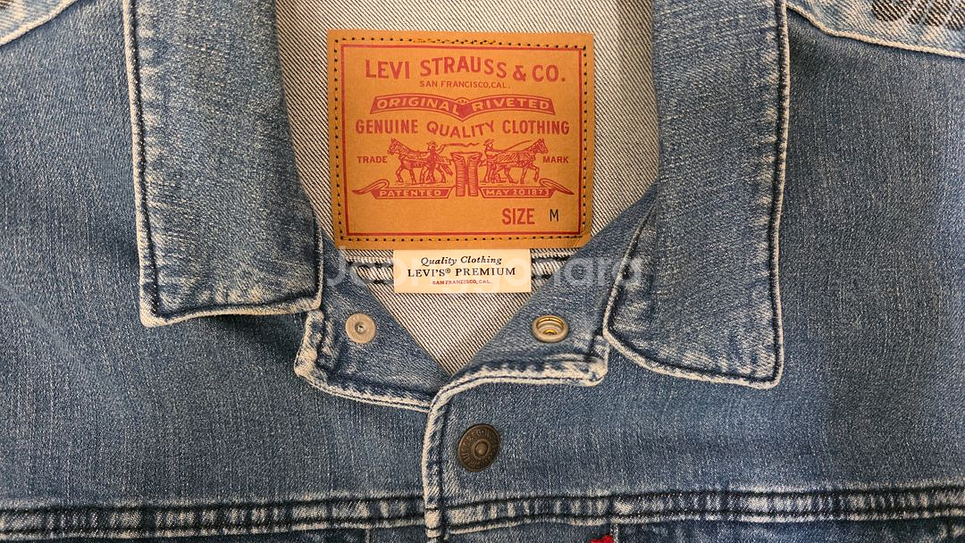리바이스. 데님코치자켓.M (실착용L=100)--2