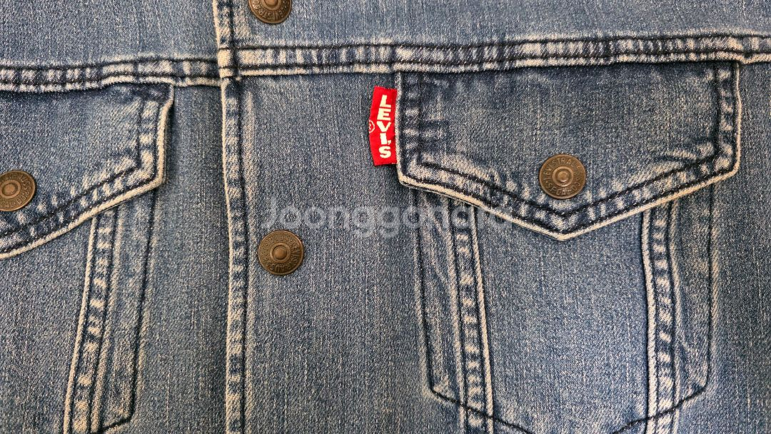 리바이스. 데님코치자켓.M (실착용L=100)--3