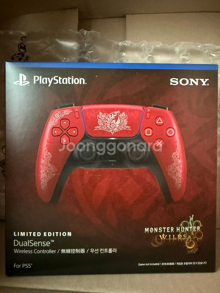 PS5 듀얼센스 몬스터헌터 에디션 미개봉--0