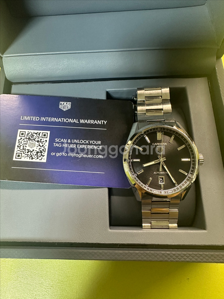 태그호이어 까레라 데이트 39mm 오토매틱 스틸 블랙--3