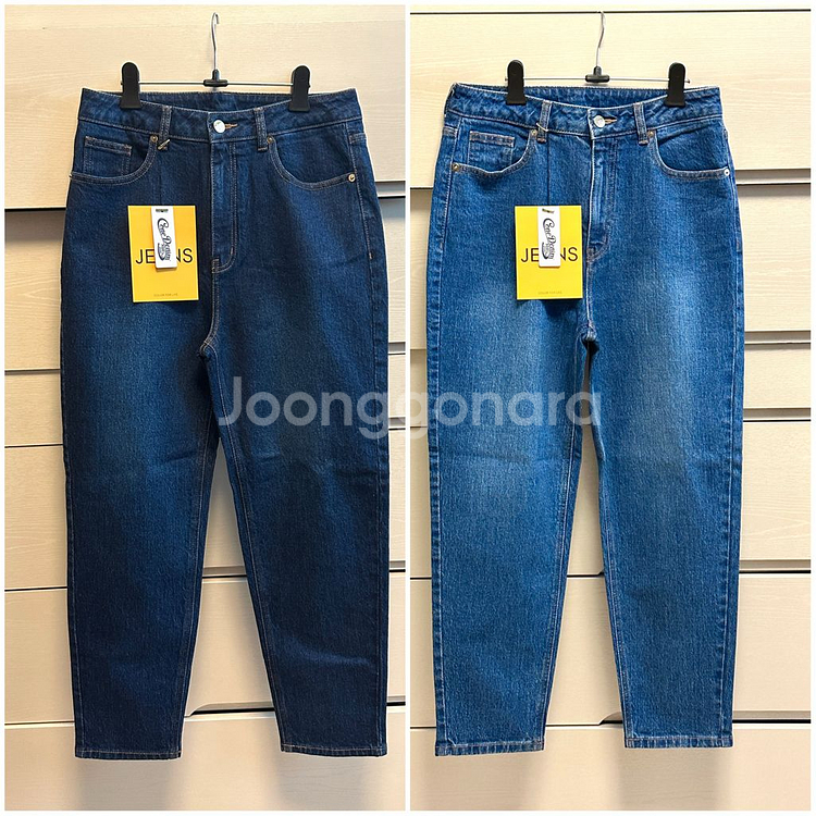 피브레노 프리미엄 데님진 블루&다크블루 m 새상품--0