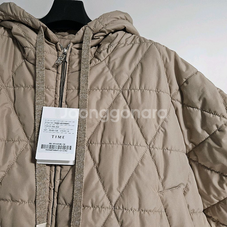 (새상품) 한섬 타임 퀼팅 후드 베스트 TME9WOT548WP1--4