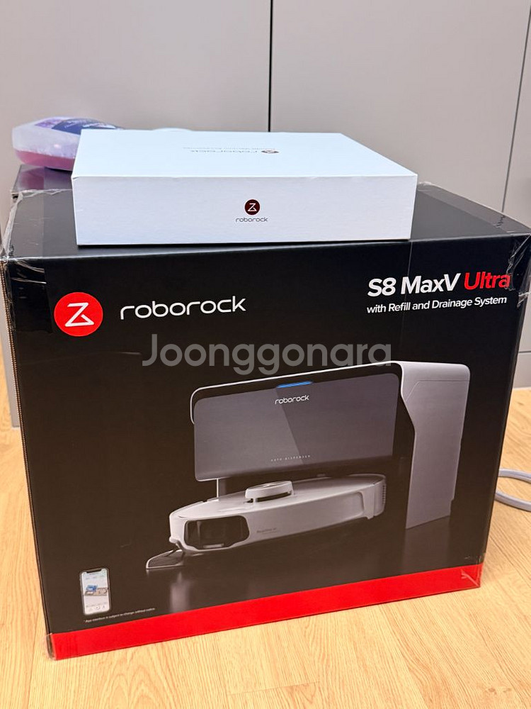 [급처/풀박스]로보락 s8 maxv ultra 로봇청소기 직배수 스테이션 슬림형 판매--7