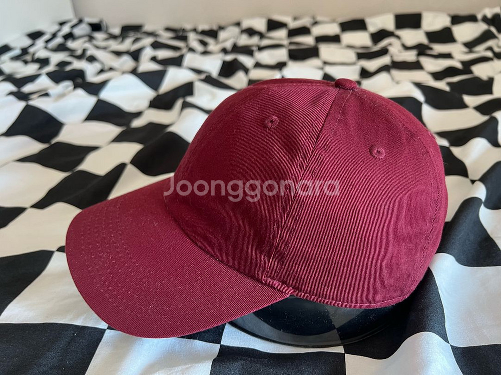 랜덤워크 굿즈 시티볼캡(버건디)--2