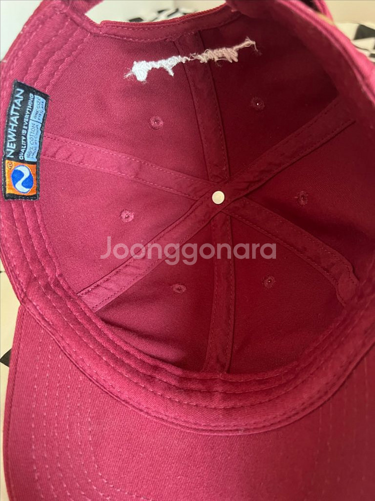 랜덤워크 굿즈 시티볼캡(버건디)--4