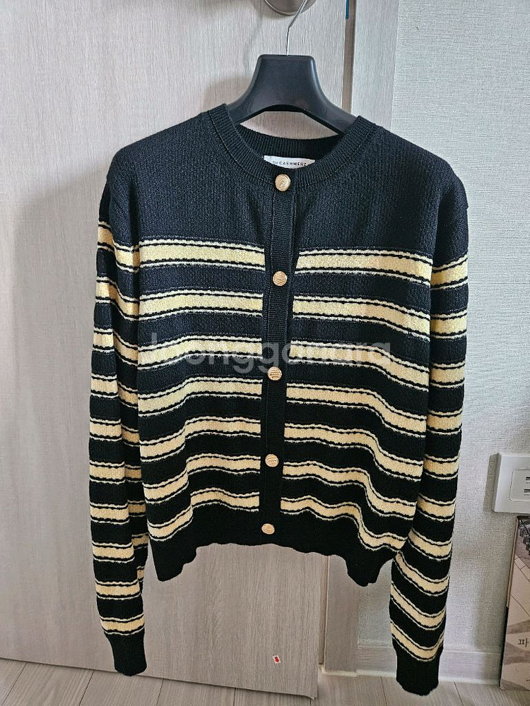 스트라이프 니트 가디건--0