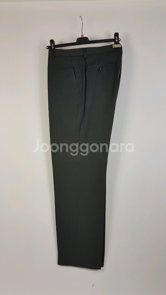 엑스테 진브라운색 게버딘 울 남성 정장--4