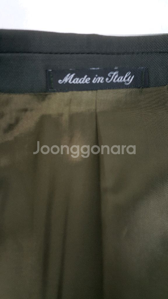 엑스테 진브라운색 게버딘 울 남성 정장--7