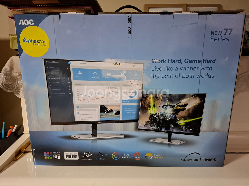 알파스캔 27인치 모니터 AOC2777 (직거래)--0