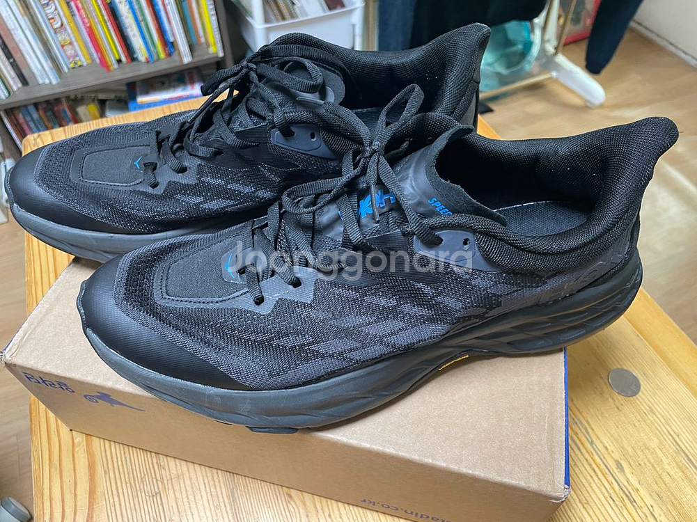 호카 스피드고트 5 블랙 트레일 런닝화 290 285 280--1