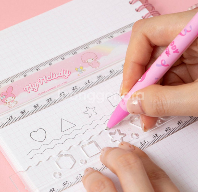 산리오 마이멜로디 쿠로미 레인보우 접이식 자--2