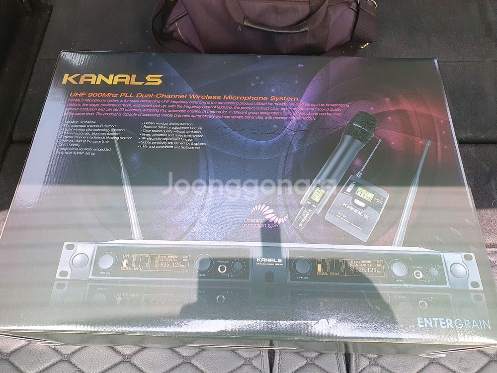 BK-3002 무선마이크 2체널 최고급제품 핸드 핸드 박스미개봉 새제품--0