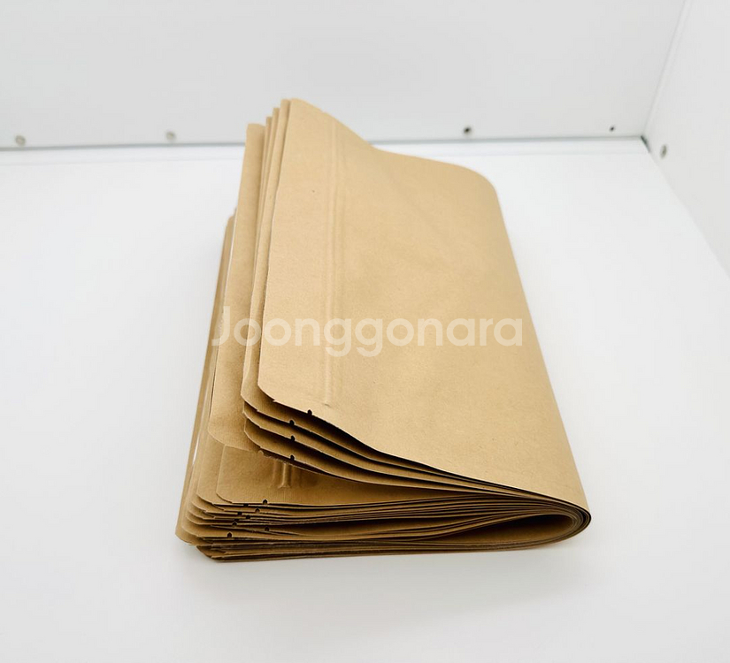 이지포장 크라프트 스탠드 밸브부착형 지퍼백25x33cm--3