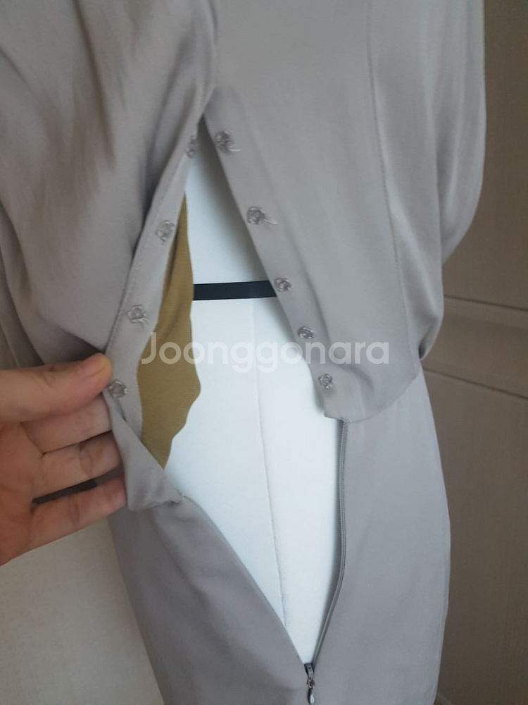 미샤 실크 원피스--5