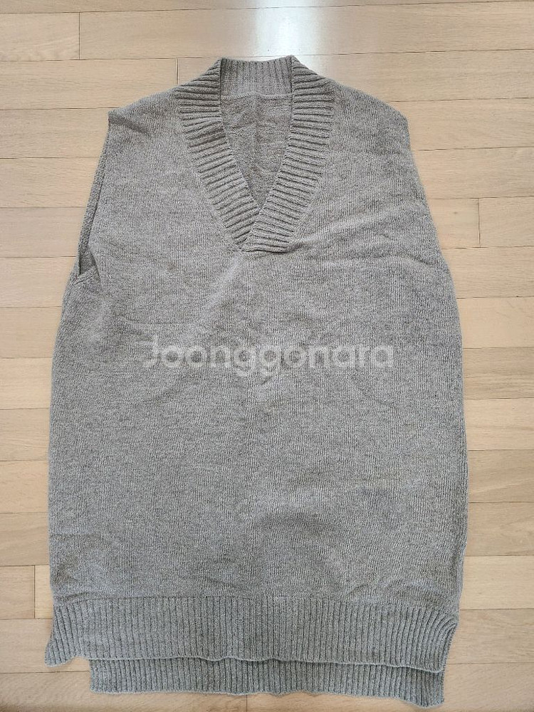 램스울 니트 롱 조끼 반택 9천원 빅사이즈 가능--0