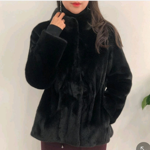 블랙그라마 풀스킨 여성 밍크자켓 통밍크코트