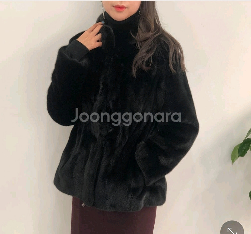 블랙그라마 풀스킨 여성 밍크자켓 통밍크코트--1