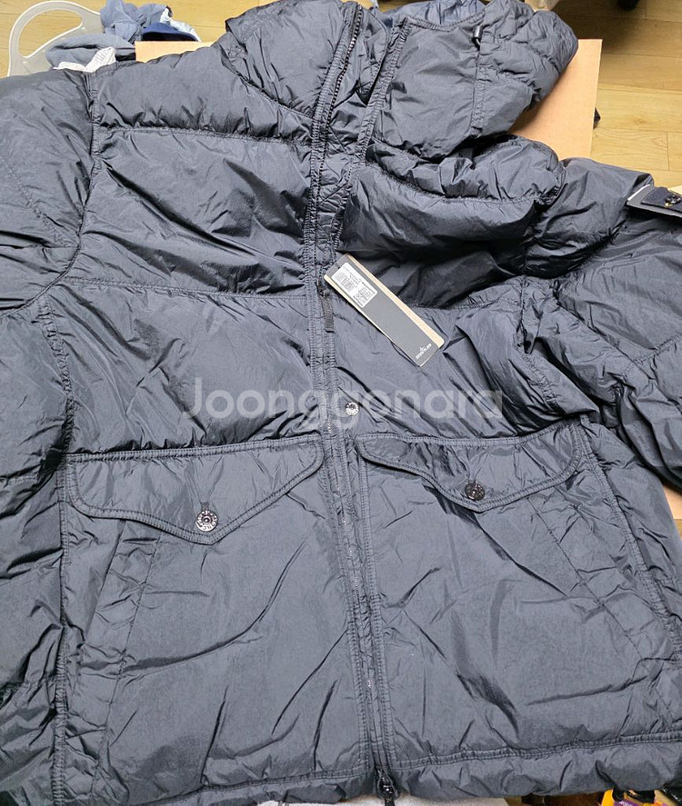 스톤아일랜드 크링클랩스 패딩 후드 24FW XXL--1