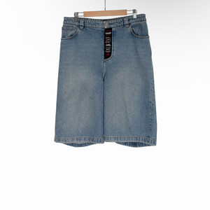 [31] 발렌시아가 남성 스케이터 데님 버뮤다 하프 반바지 쇼츠 연청