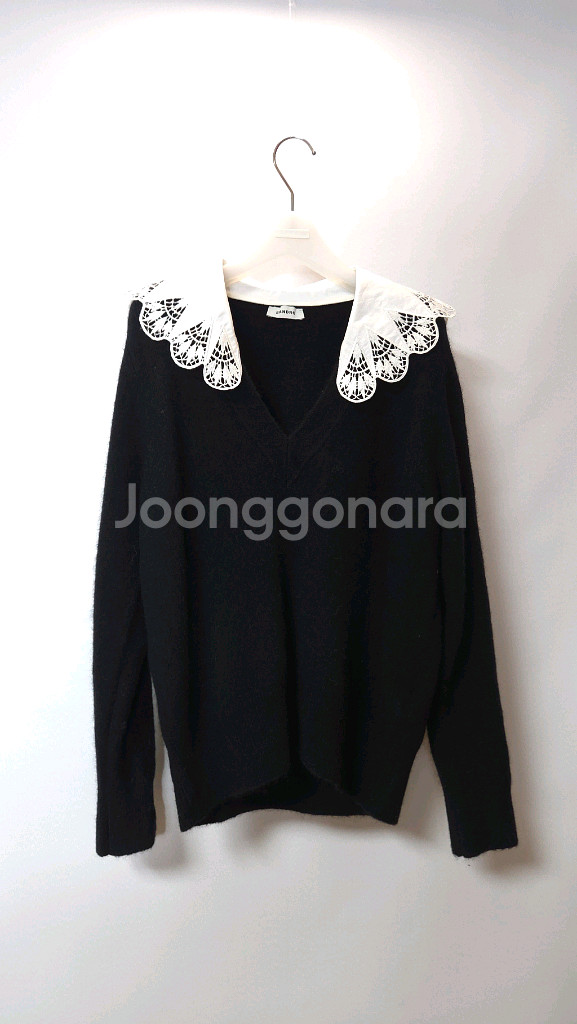 산드로 포플린 칼라 알파카 니트 탑 44 ~ 66--3