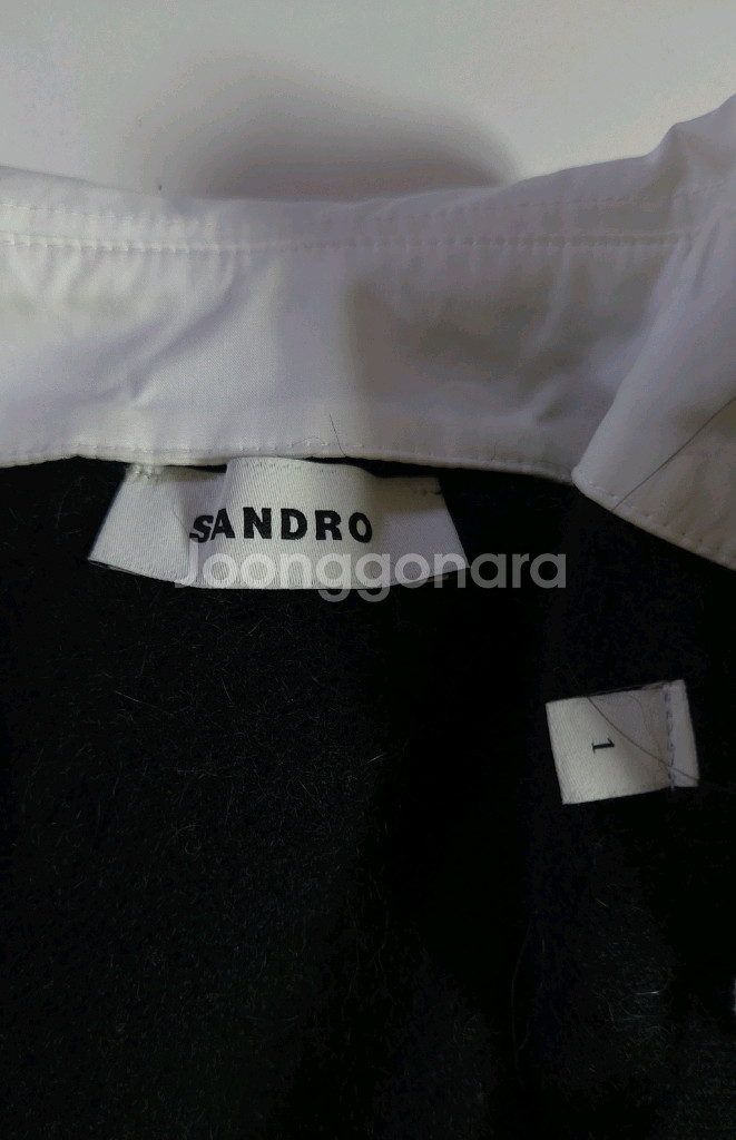 산드로 포플린 칼라 알파카 니트 탑 44 ~ 66--9