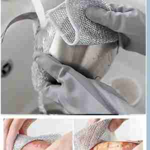 10+10 노스크레치 이중지 다회용 수세미 세척용품