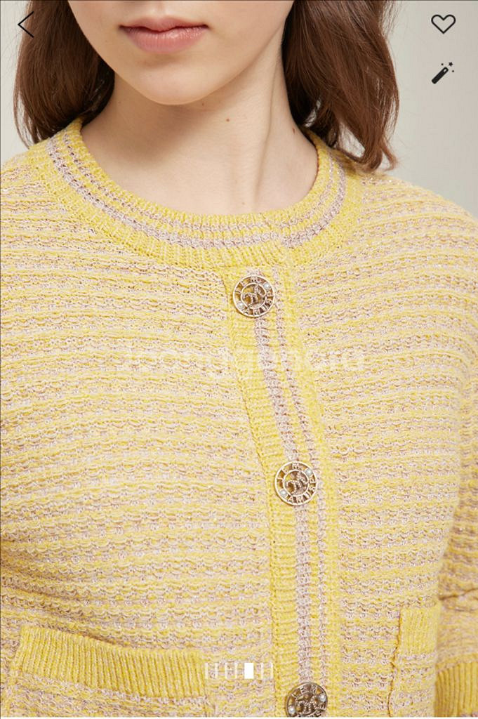 한섬 팸셀 마인 글리터 가디건--3