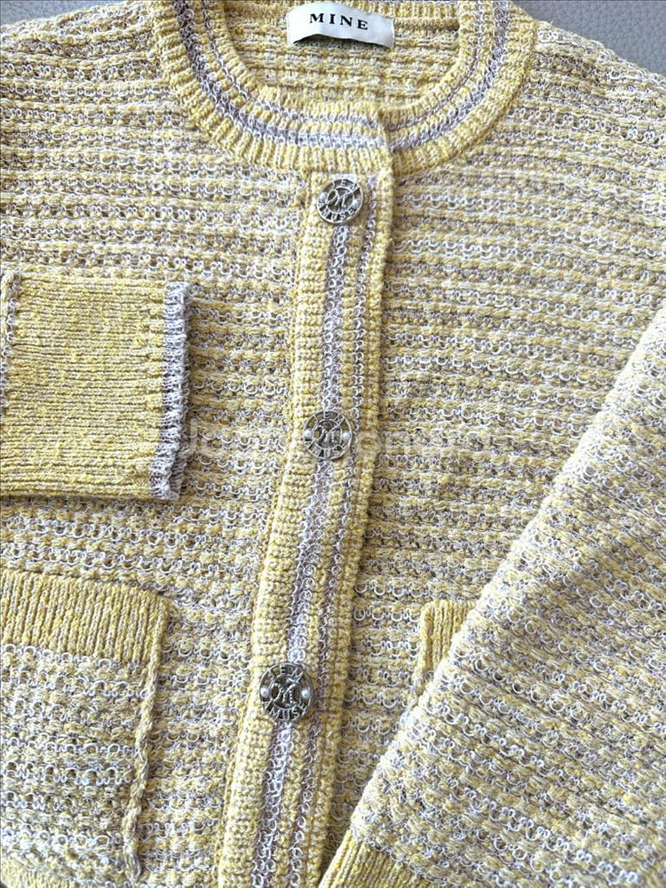한섬 팸셀 마인 글리터 가디건--5