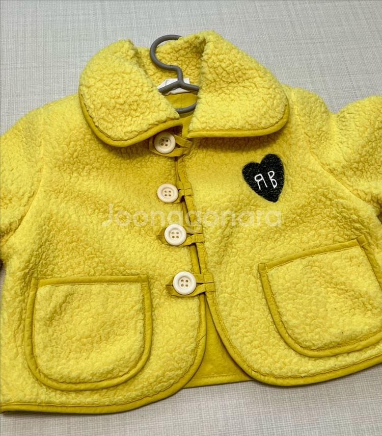 런레빗 후리스자켓 유아 뽀글이 2y--1