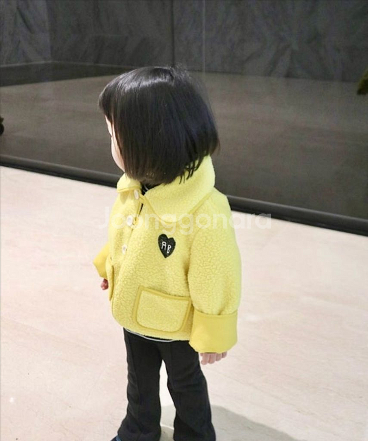 런레빗 후리스자켓 유아 뽀글이 2y--7