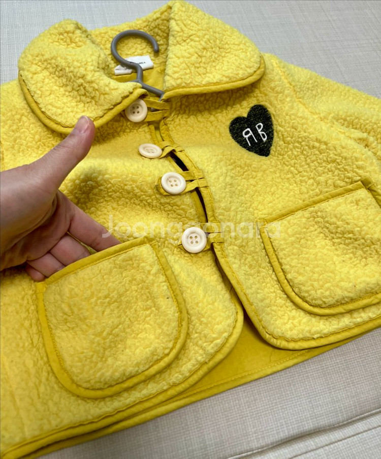 런레빗 후리스자켓 유아 뽀글이 2y--4